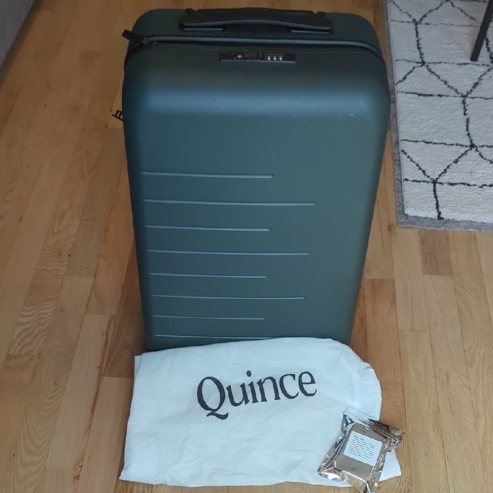 Quince Green Hardshell Travel Luggage